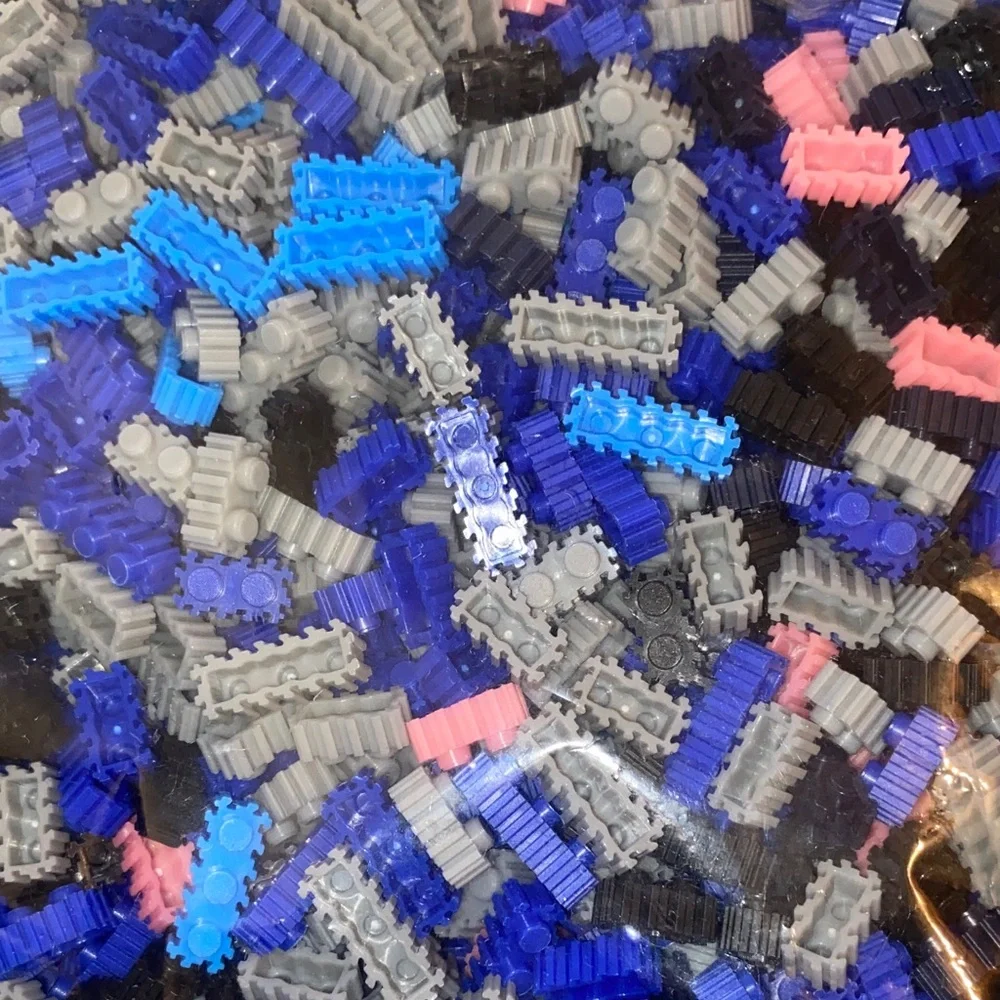 💙 Pixel Bunny Zootopia Mini Bead Set with Hammer - Blue, Pink, Black